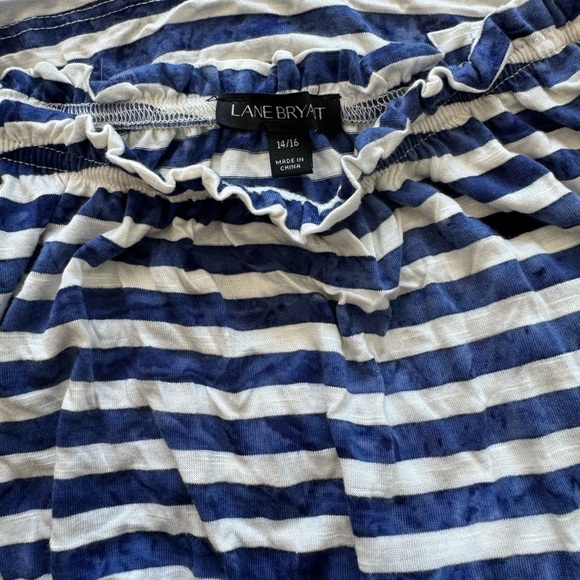 Lane Bryant off the shoulder striped blouse, size 16. - Picture 3 of 3